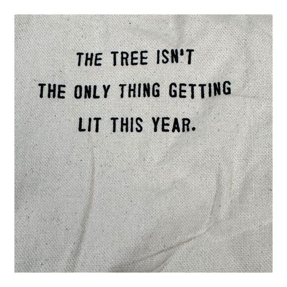 Adult Humor Gift Set Getting Lit Let's Misbehave Set Of 2 Canvas Wine Bags - Picture 2 of 6